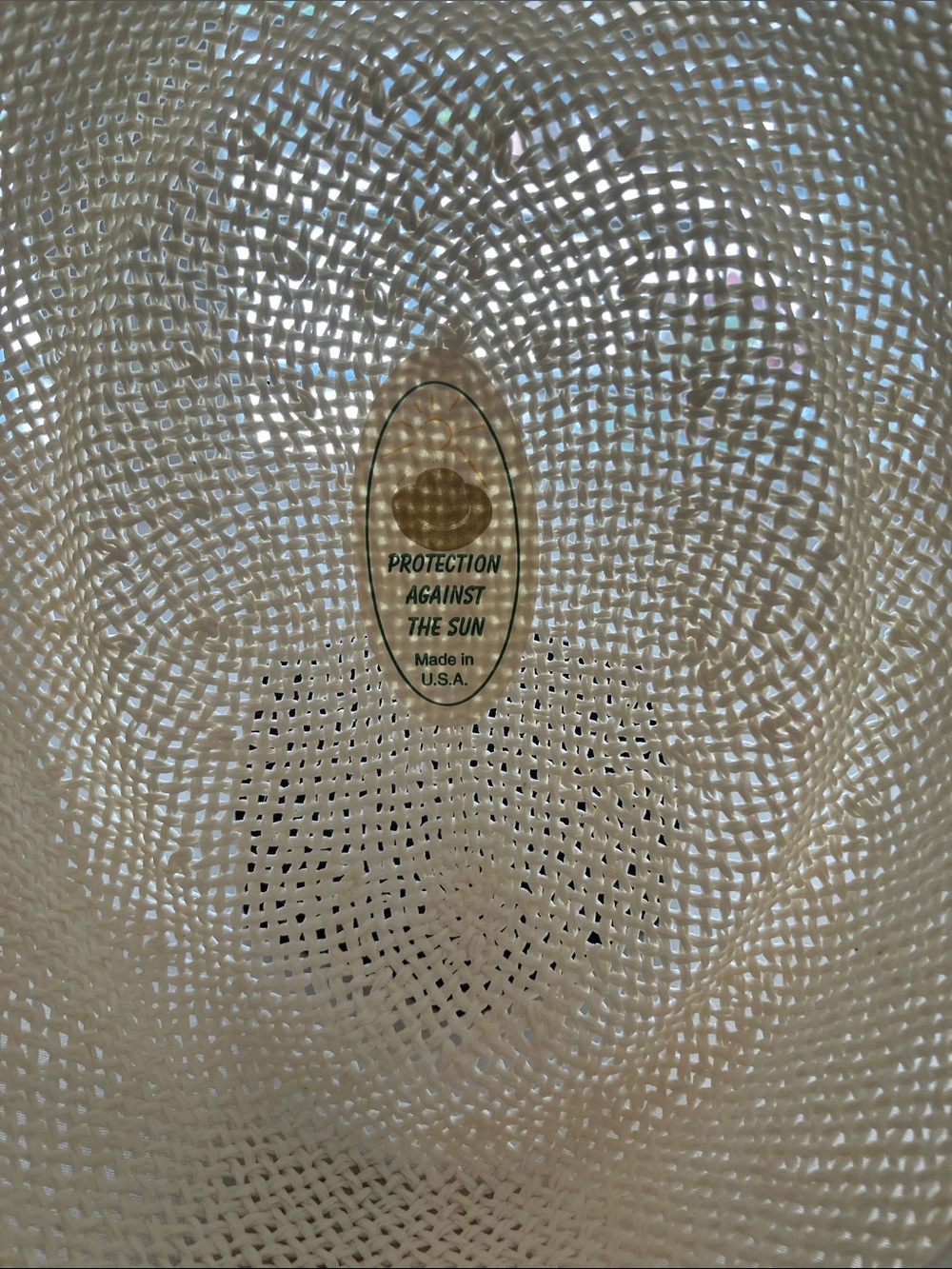 Woven Straw Fedora Hat in Cream with Black Trim - Picture 3 of 5